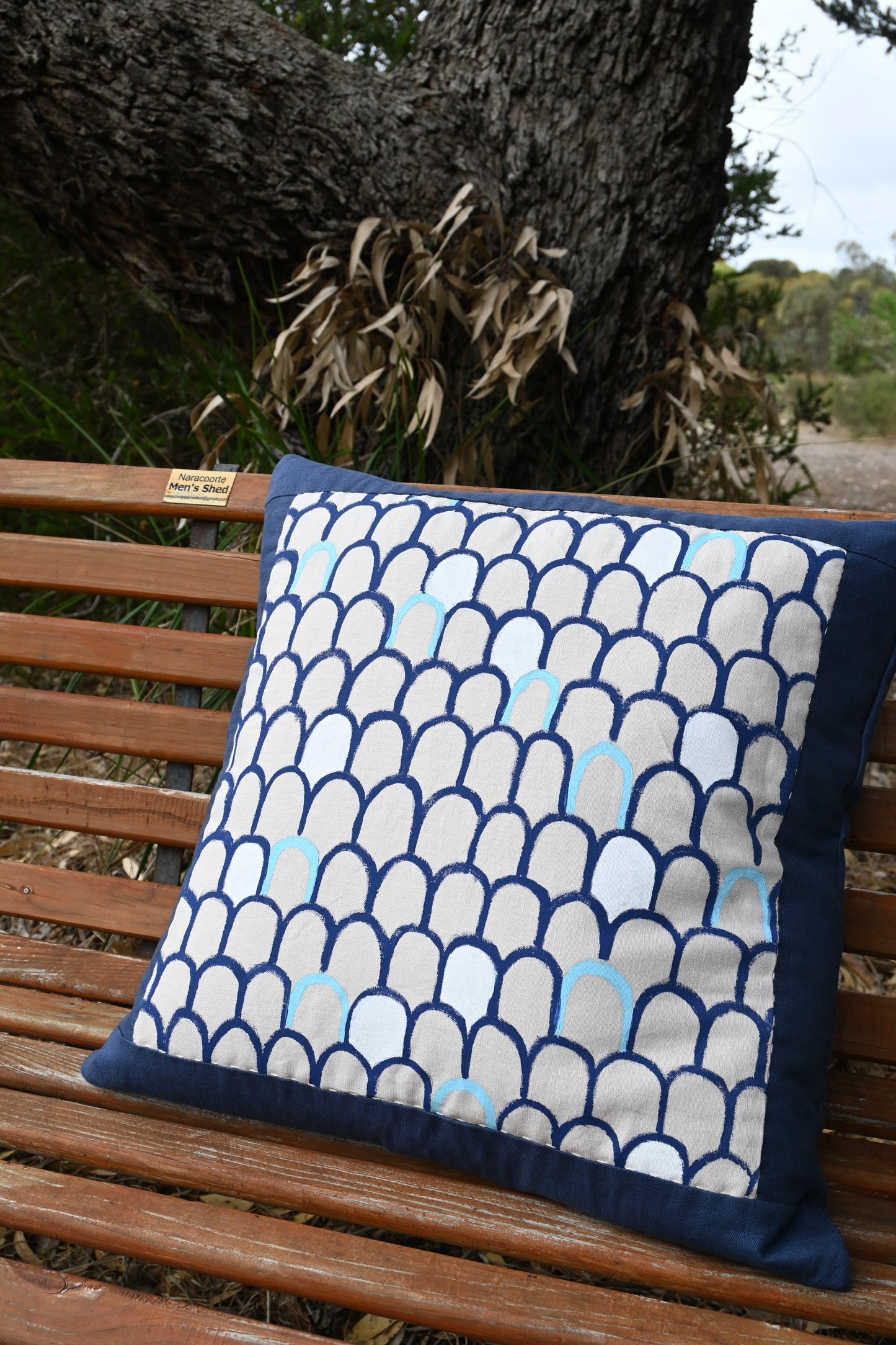 Scales Linen Cushion