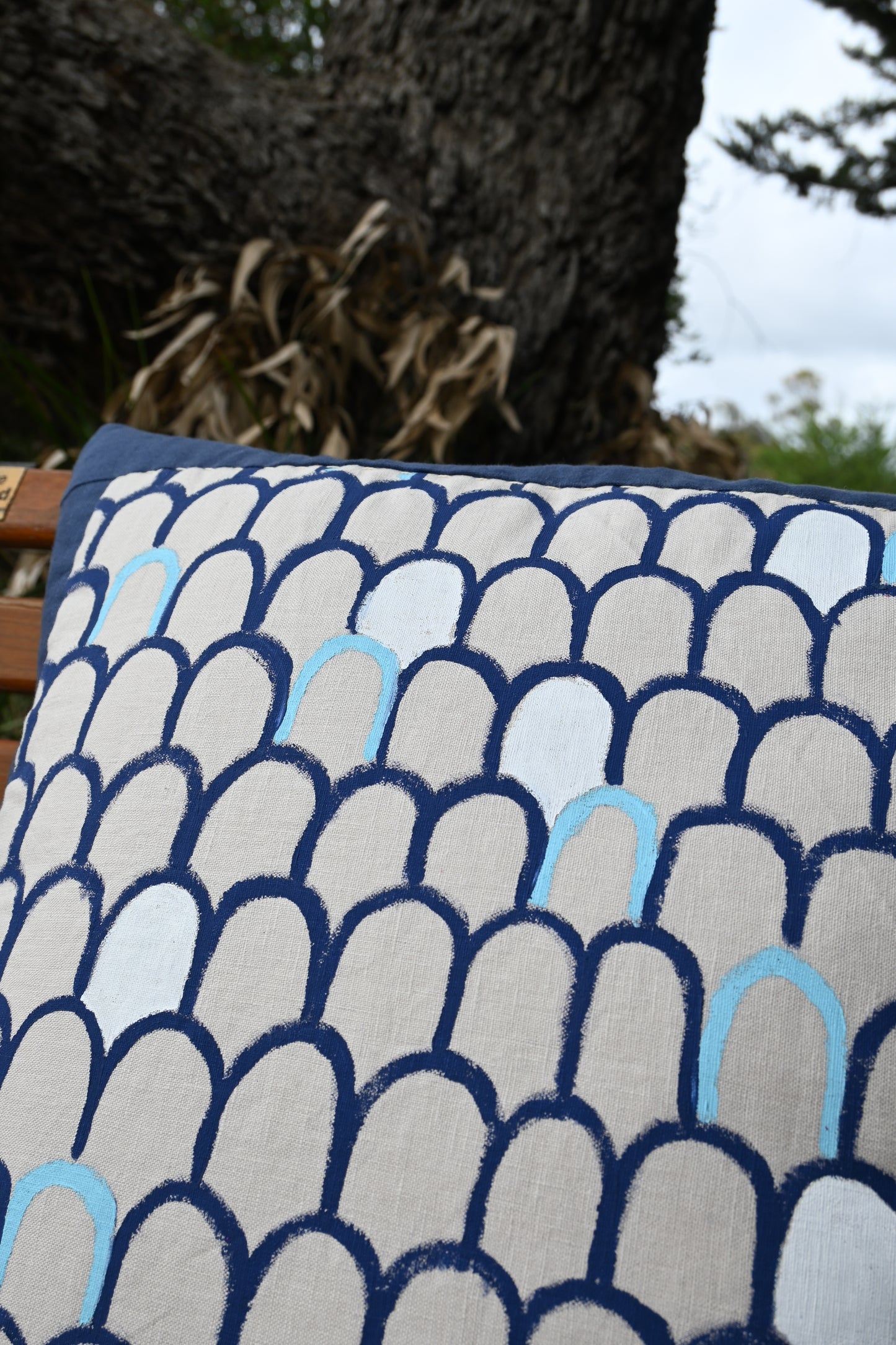 Scales Linen Cushion