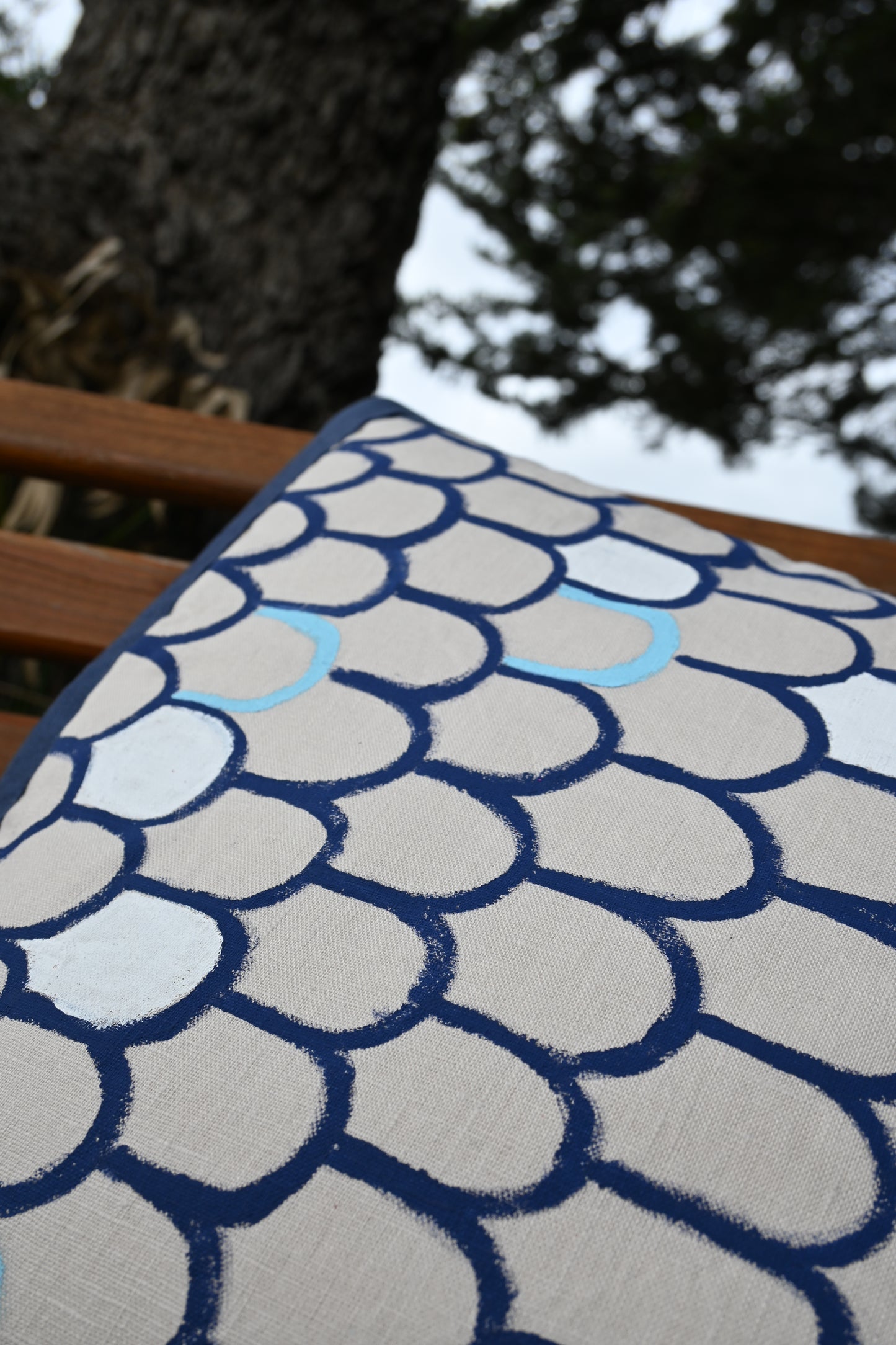 Scales Linen Cushion