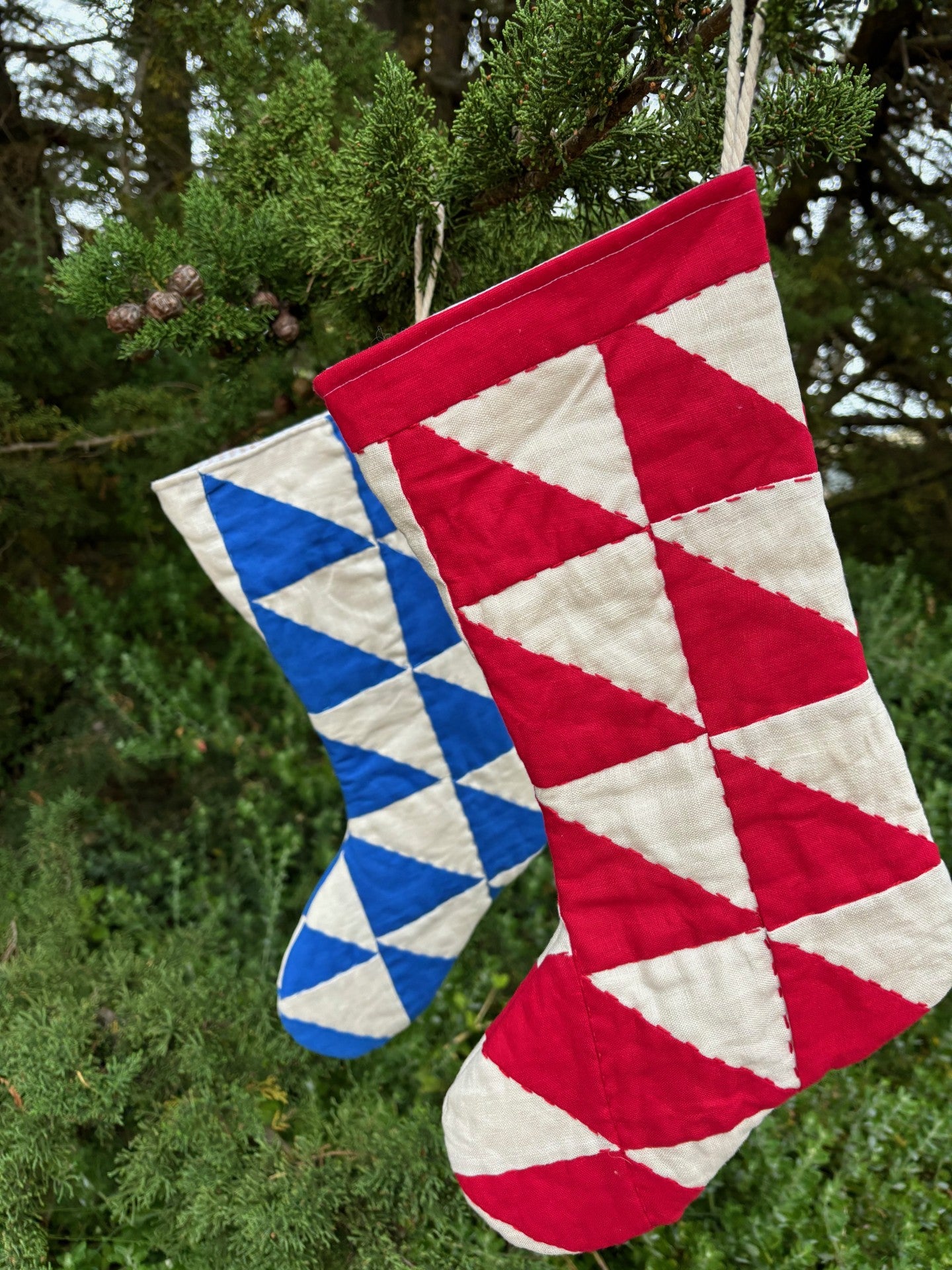 Blue Christmas Stocking