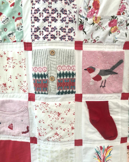 Step 1,2 & 3 : How to create your own Memory Clothes Quilt