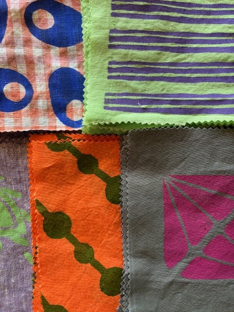 Lino Printed Fabric Packs Second Edition