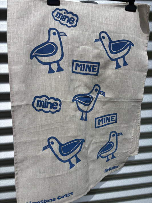Mine! Mine! Tea towel