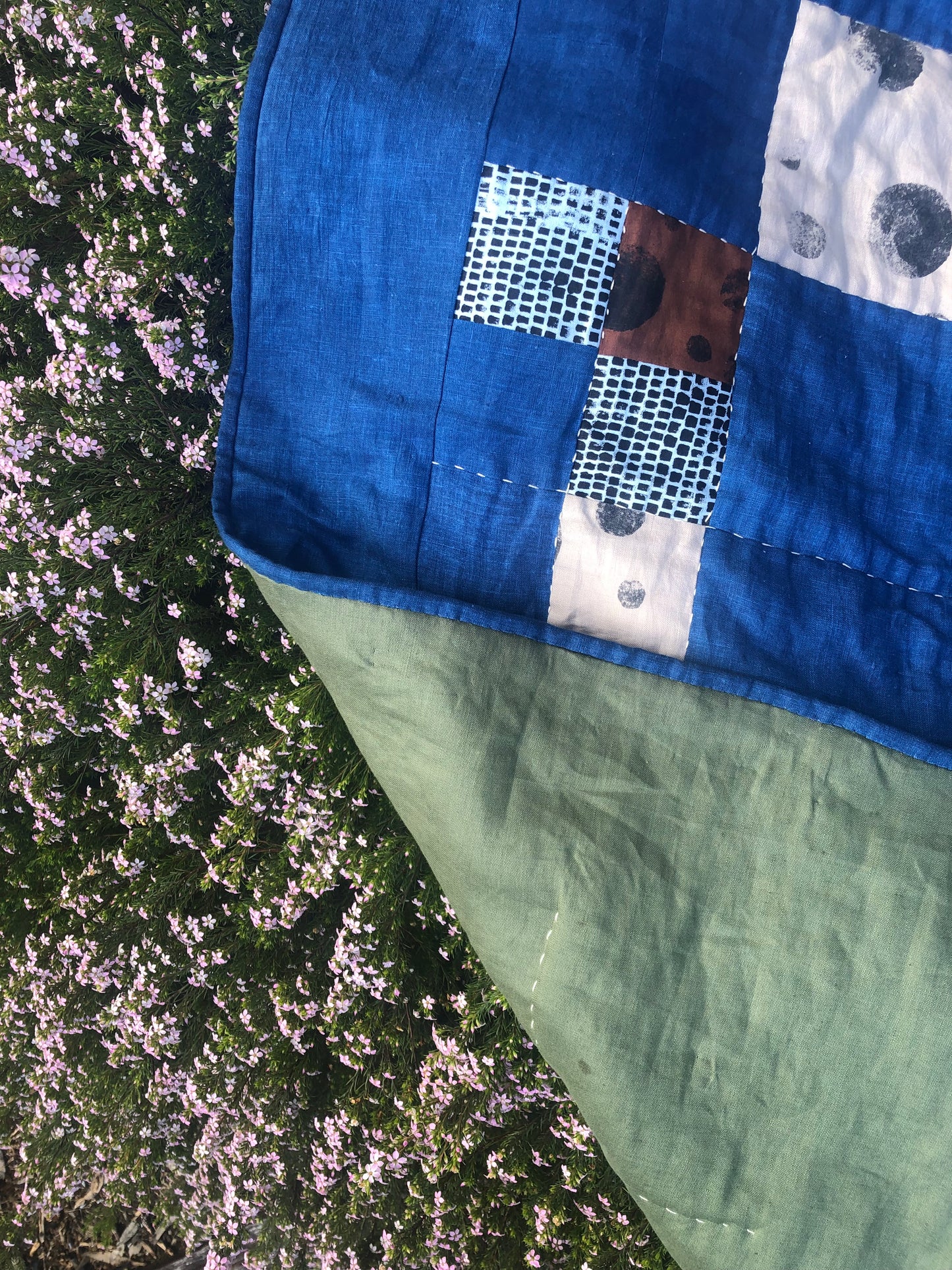 Night Sky Linen Quilt - SOLD